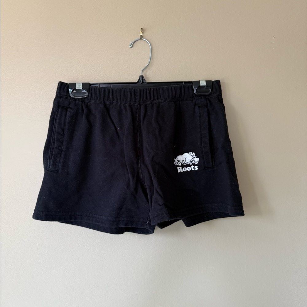 Roots Classic Black Casual Shorts